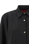 wool blend mélange shirt
