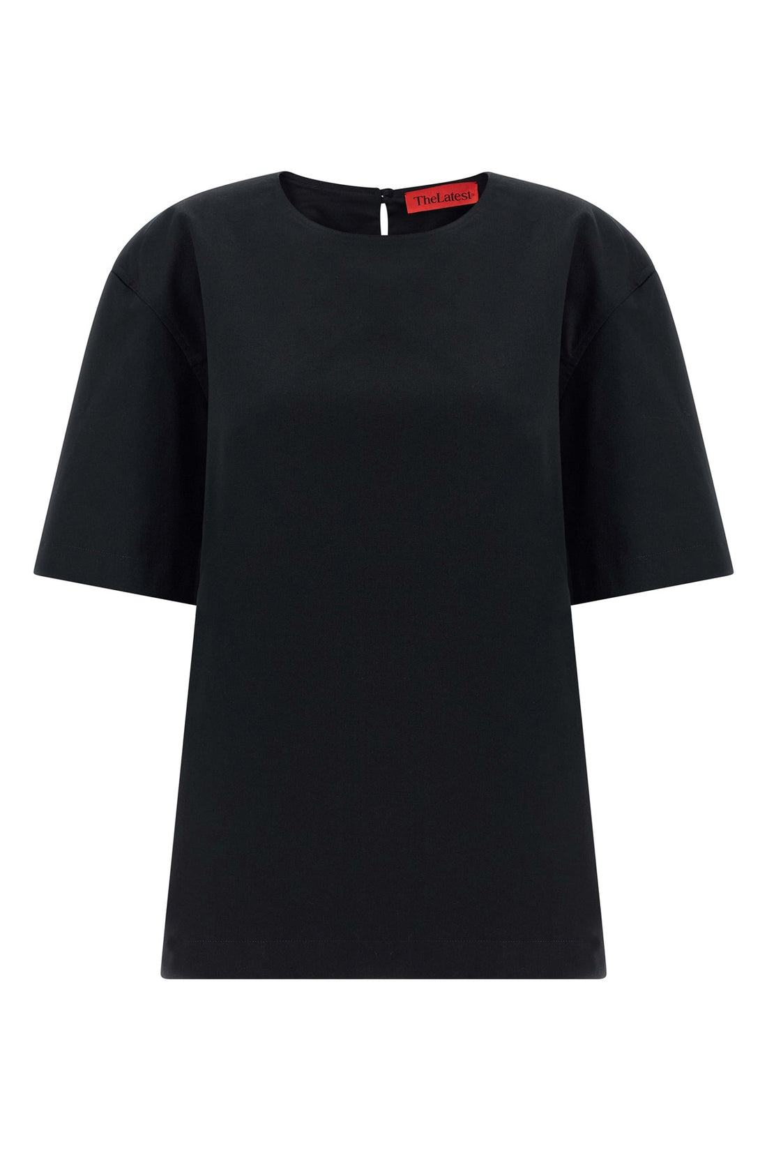 THE LATEST S dean rigid cotton gabardine crewneck t-shirt