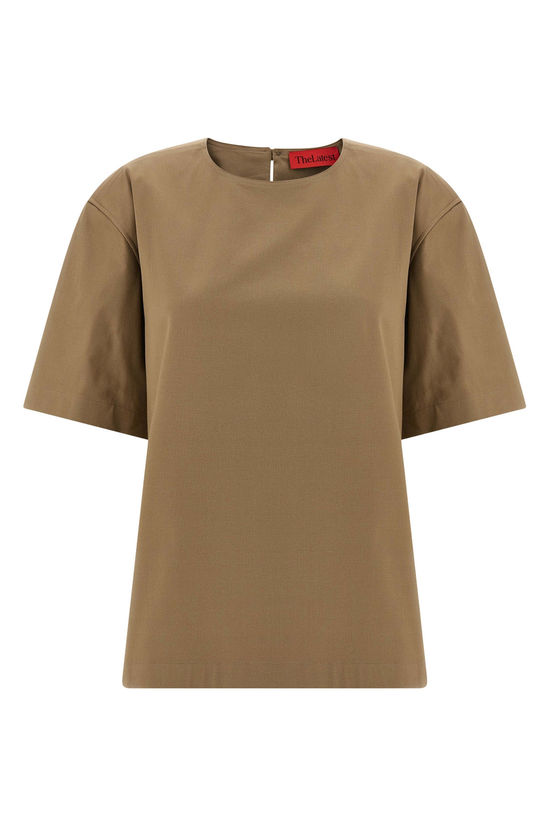THE LATEST S dean rigid cotton gabardine crewneck t-shirt