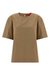 dean rigid cotton gabardine crewneck t-shirt