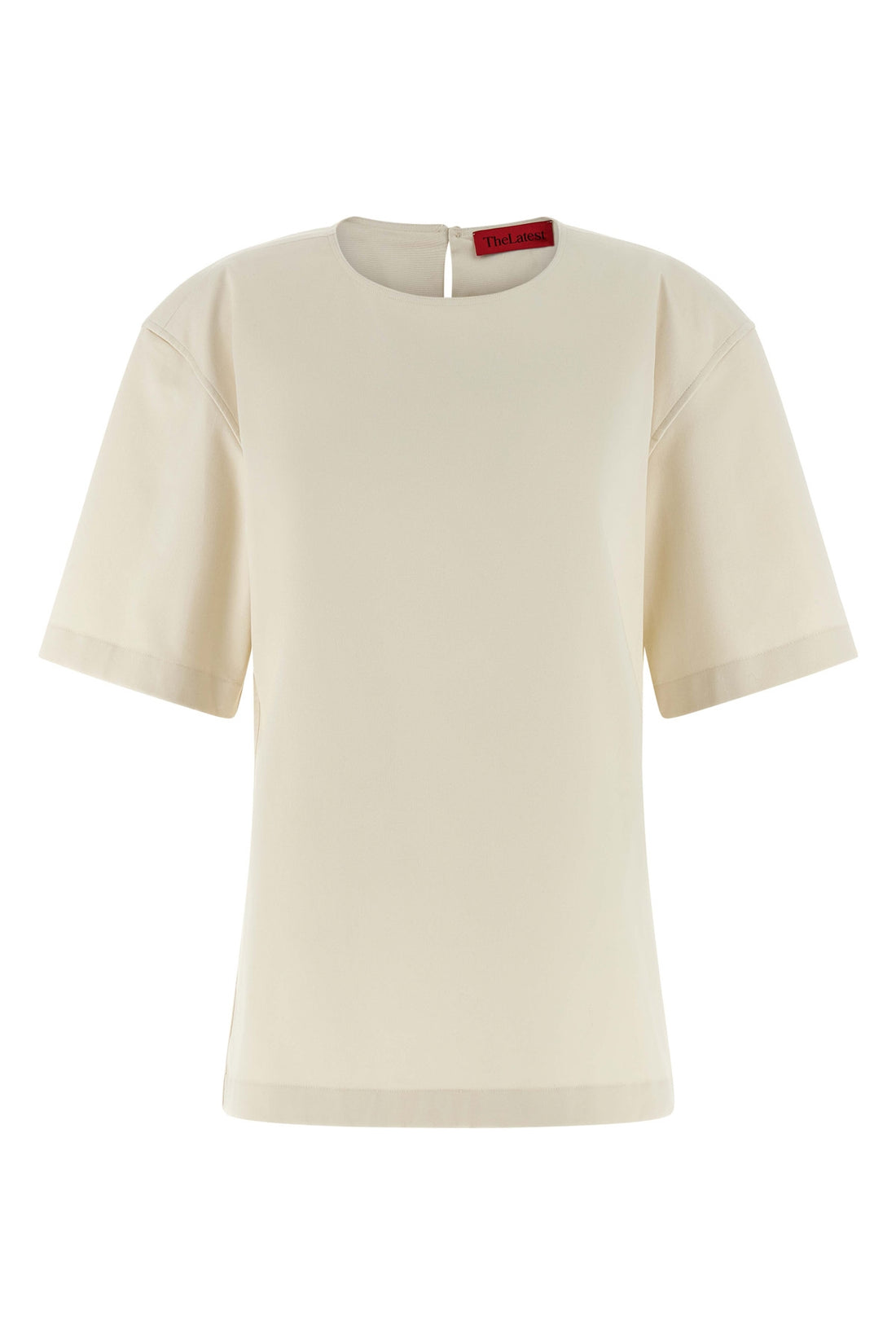 THE LATEST S dean rigid cotton gabardine crewneck t-shirt
