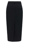 donna midi skirt in cotton gabardine