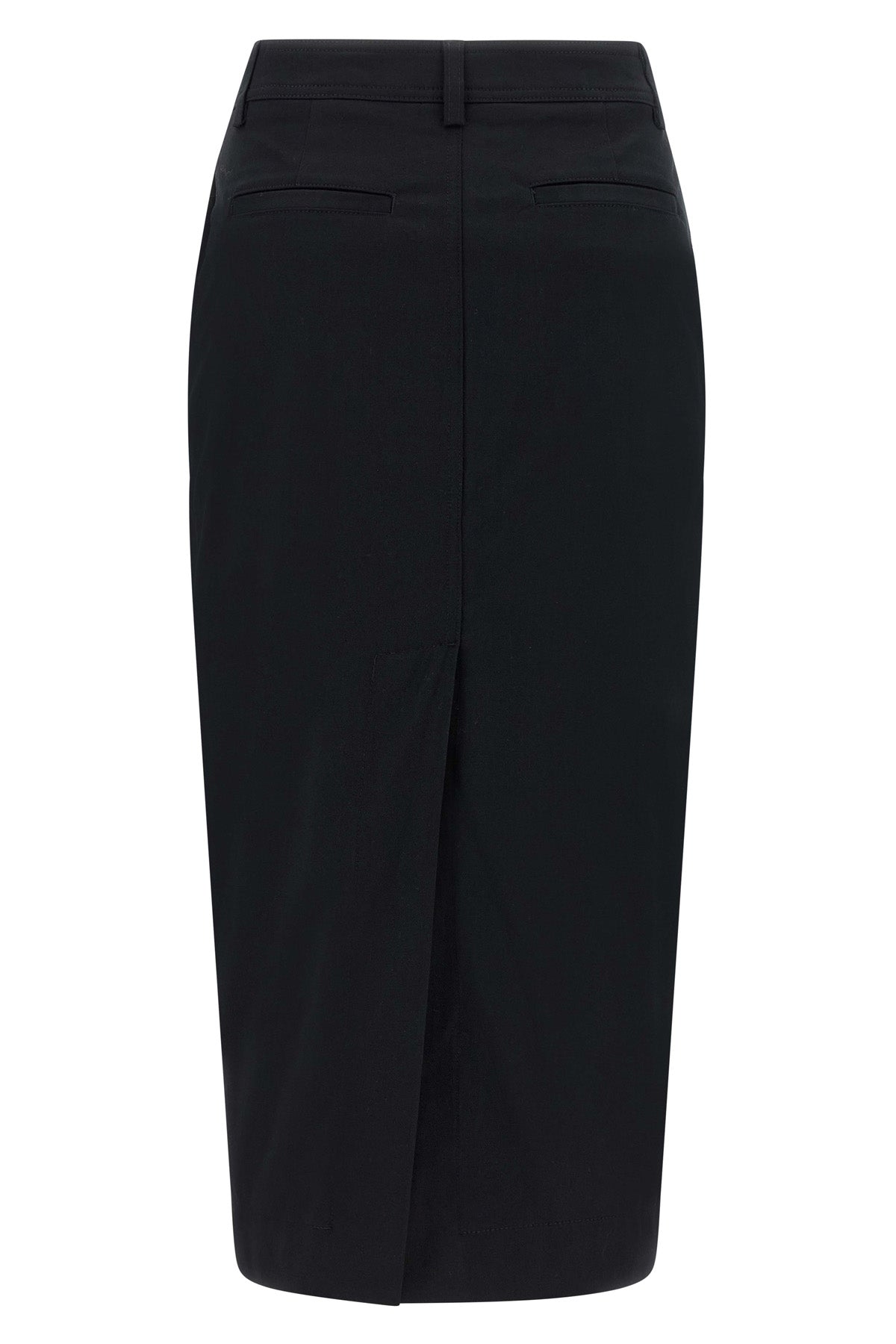 donna midi skirt in cotton gabardine