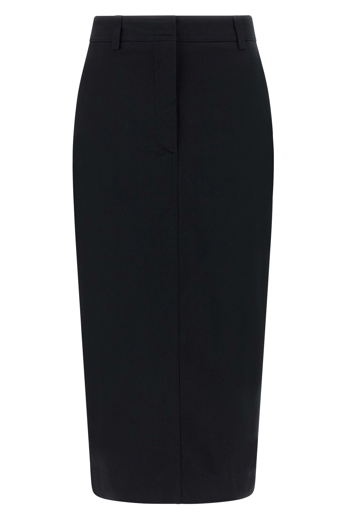 donna midi skirt in cotton gabardine