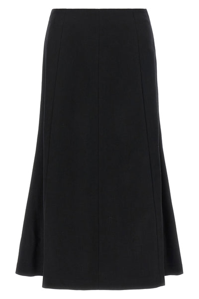 the thelatest erica midi skirt redefines the codes of contemporary tailoring t