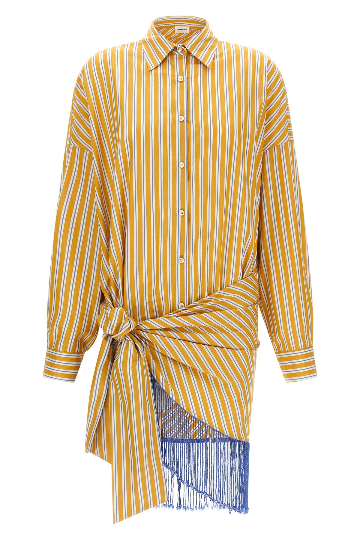 mini jolene dress in striped cotton poplin