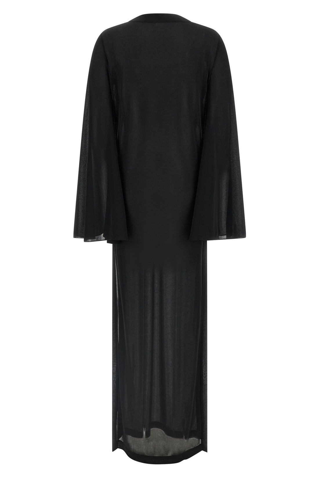 THE ANDAMANE 38 long ava dress in light and slightly transparent jersey chiffon