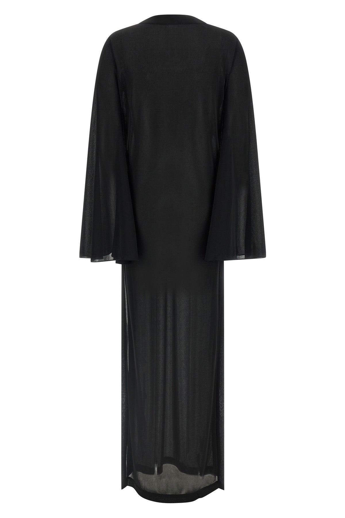 long ava dress in light and slightly transparent jersey chiffon