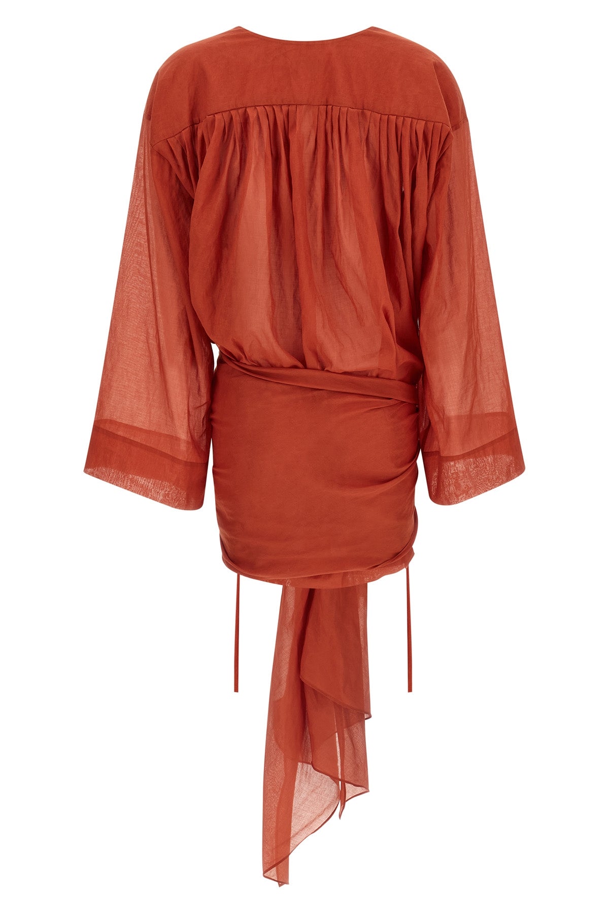 mini indira dress in light and semi-transparent cotton muslin
