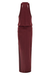 long juno interlock jersey dress