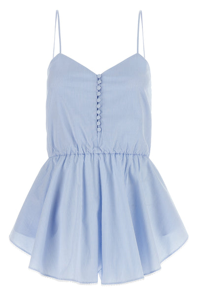 celeste jumpsuit in cotton poplin pattern