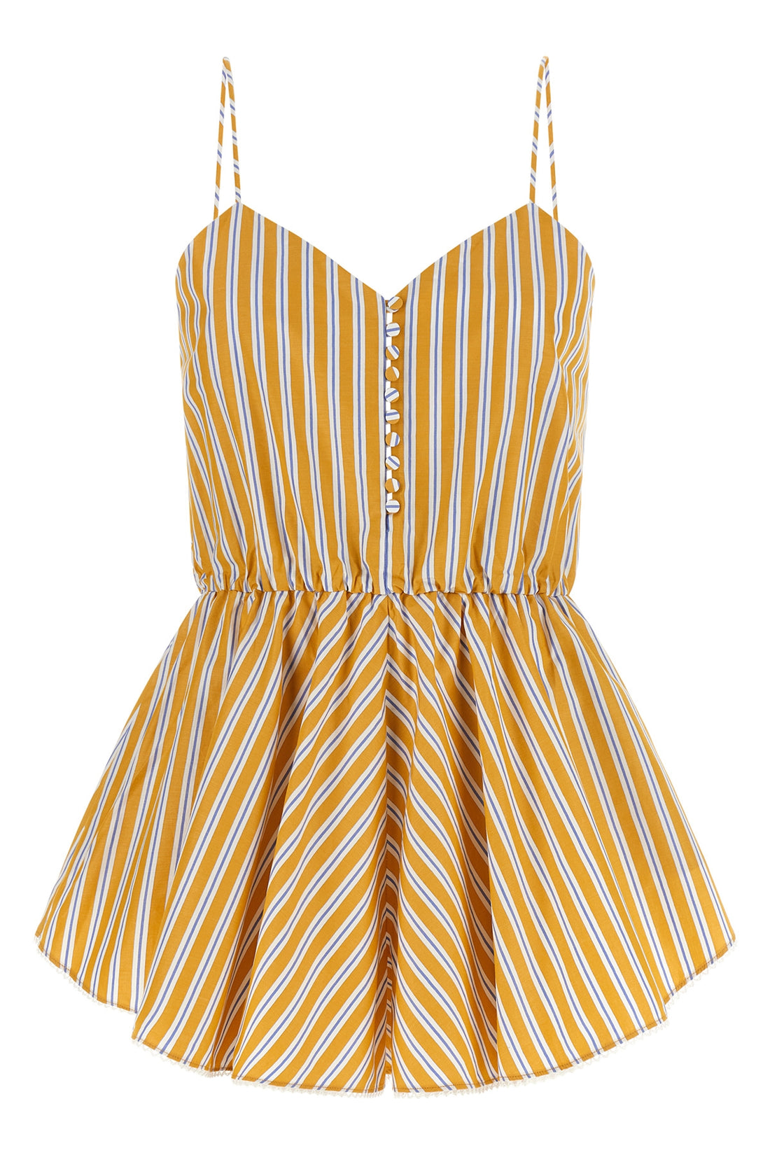 THE ANDAMANE 38 celeste jumpsuit in cotton poplin