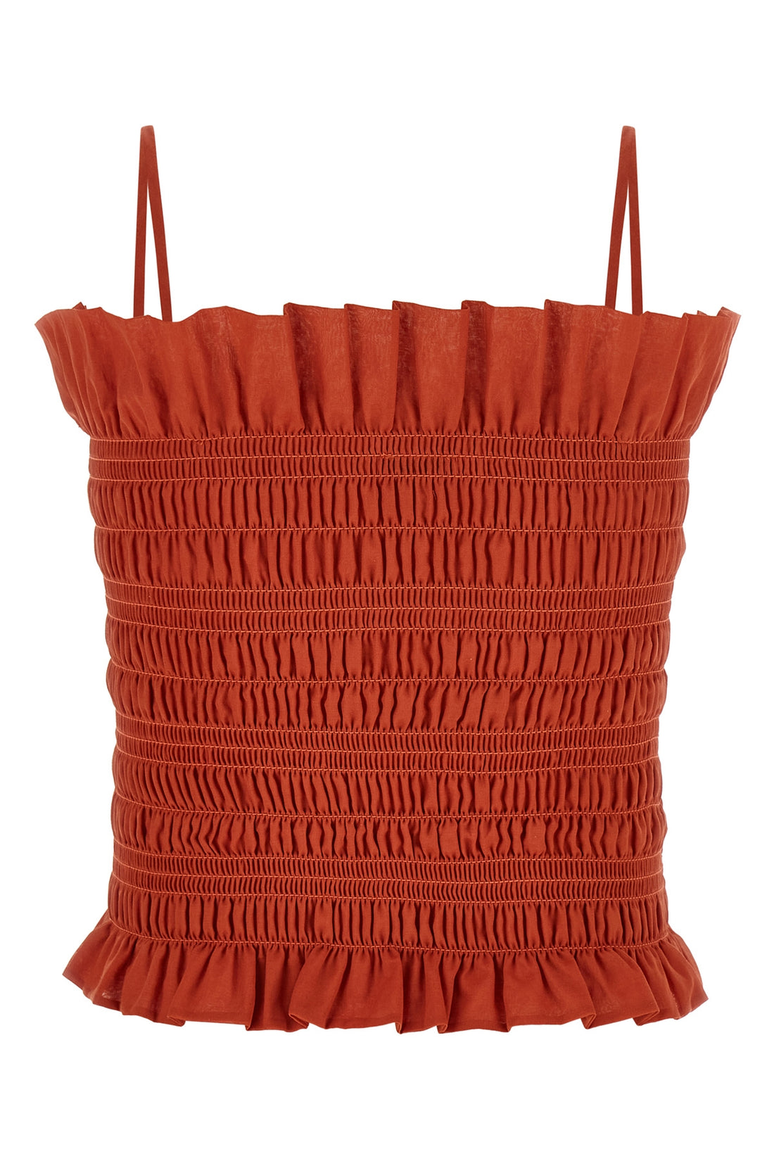 THE ANDAMANE S suri smock-stitch cotton muslin top
