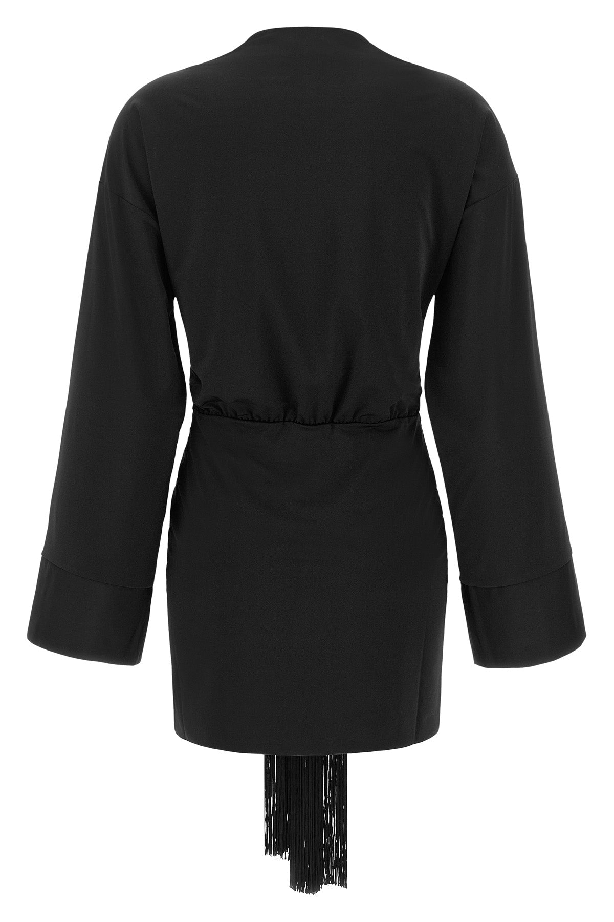 the andamane hall mini dress stands out for a tight silhouette made of a fine