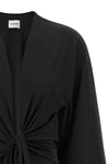 the andamane hall mini dress stands out for a tight silhouette made of a fine
