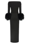 the andamane tyla long dress redefines evening elegance through a tight and sc