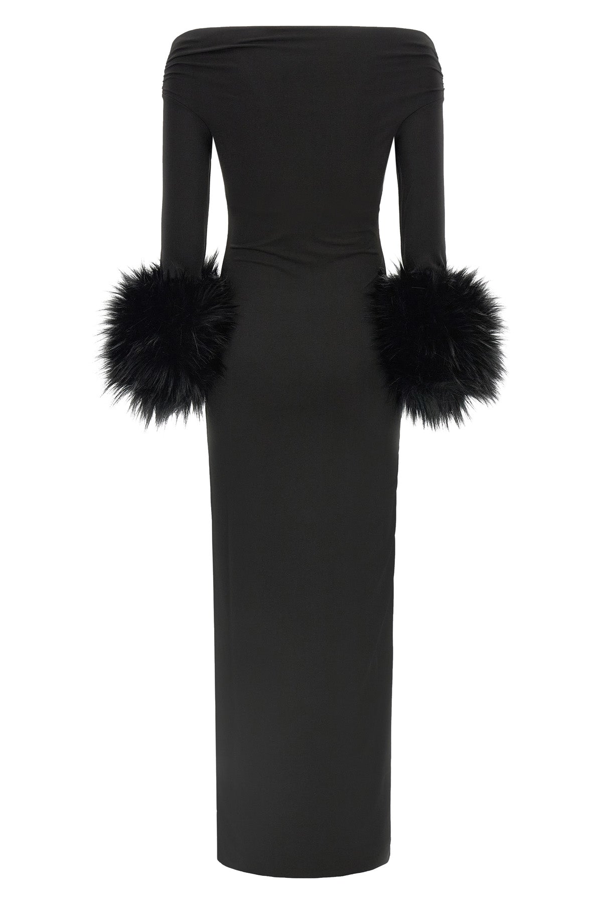 the andamane tyla long dress redefines evening elegance through a tight and sc