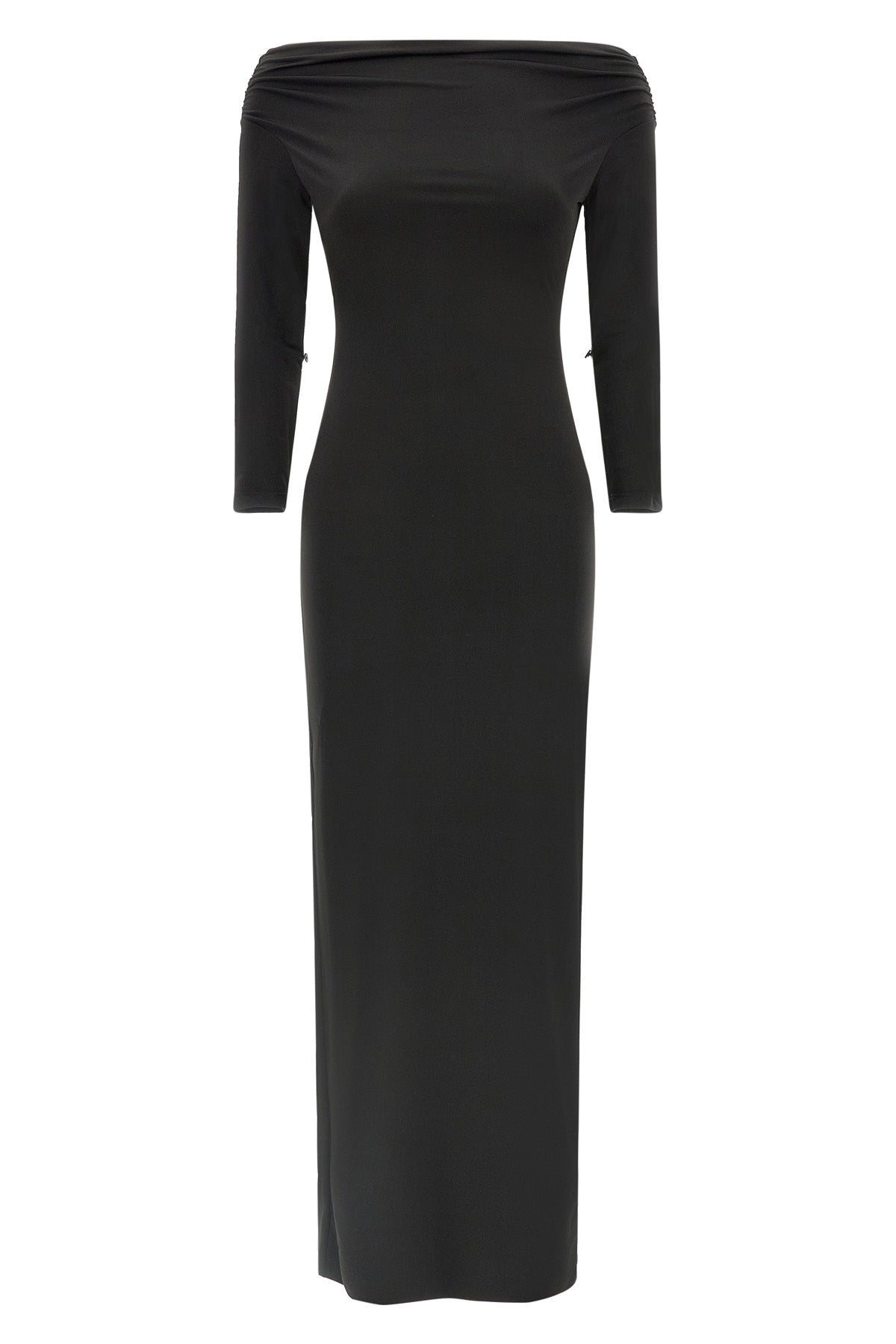 the andamane tyla long dress redefines evening elegance through a tight and sc