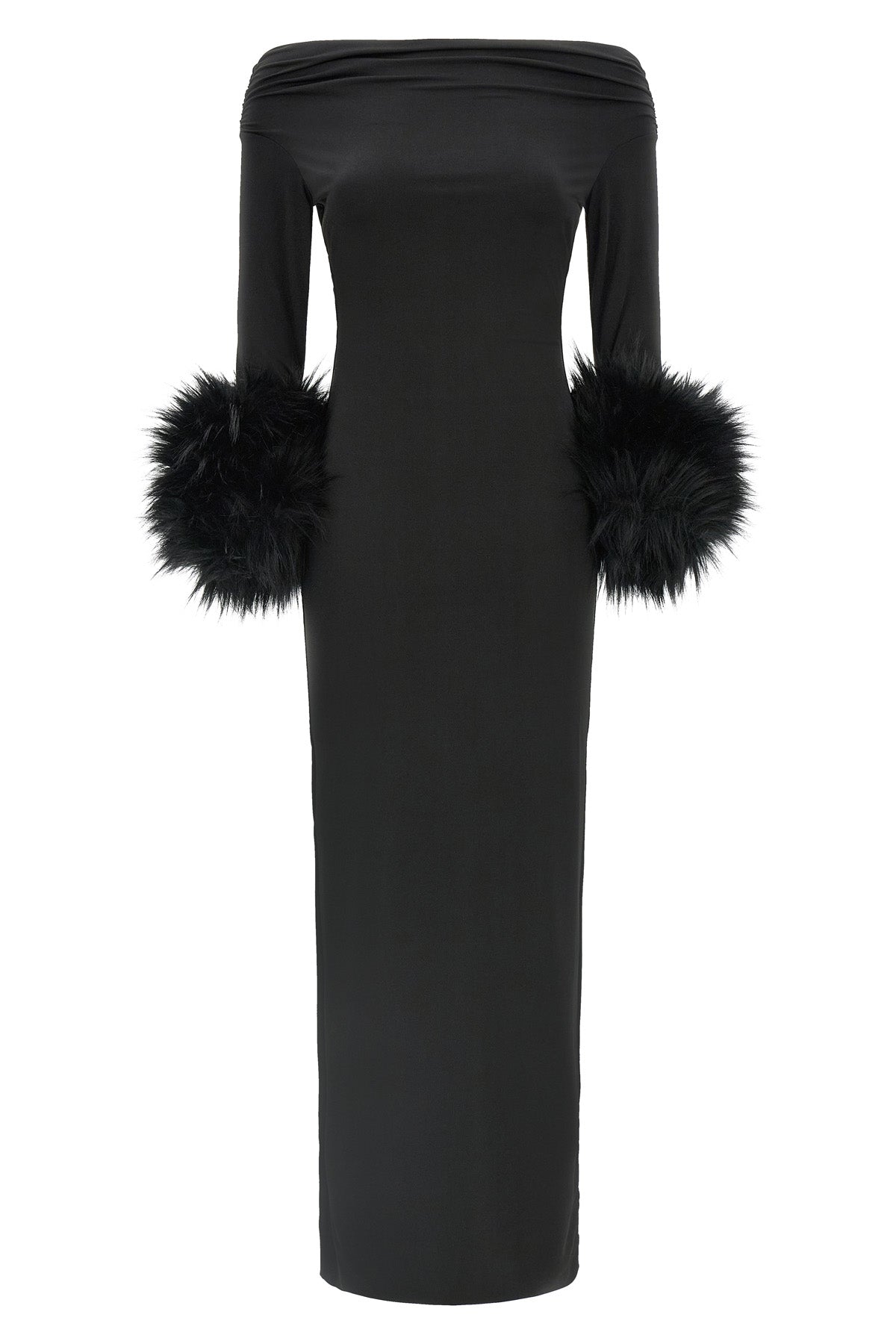 the andamane tyla long dress redefines evening elegance through a tight and sc