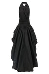 the andamane alexandra long dress redefines sartorial volumes through a bold s