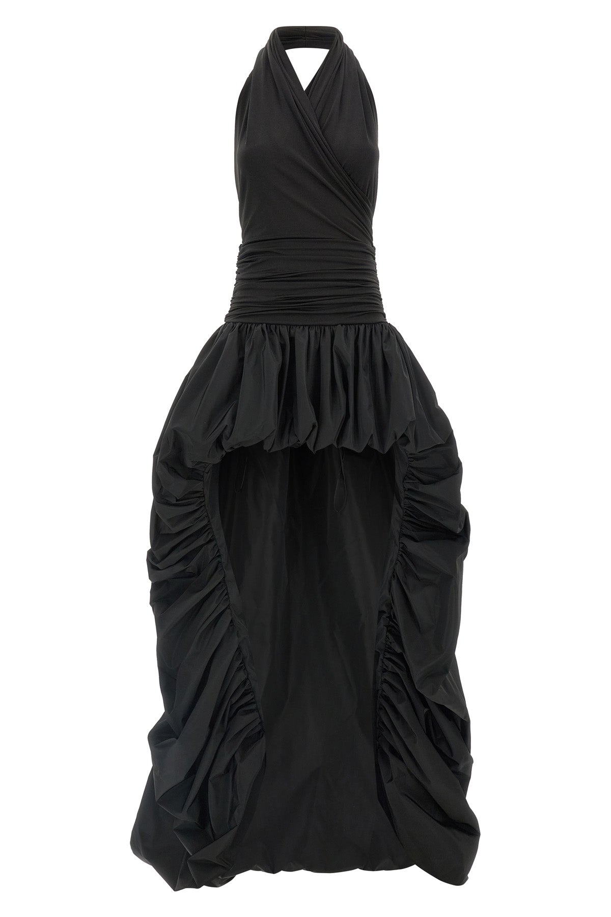 the andamane alexandra long dress redefines sartorial volumes through a bold s