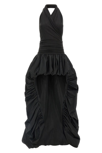 the andamane alexandra long dress redefines sartorial volumes through a bold s