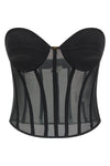 tulle and satin top