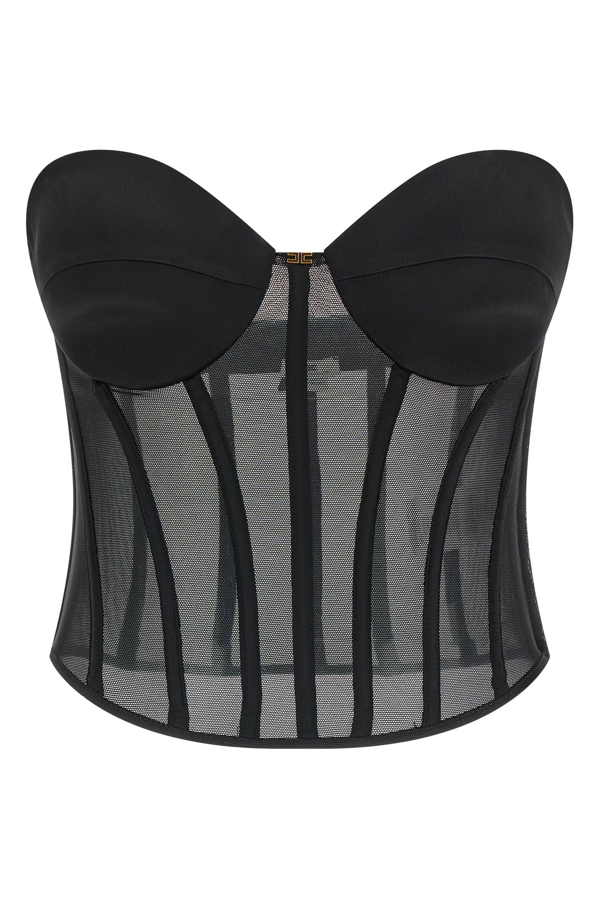 tulle and satin top