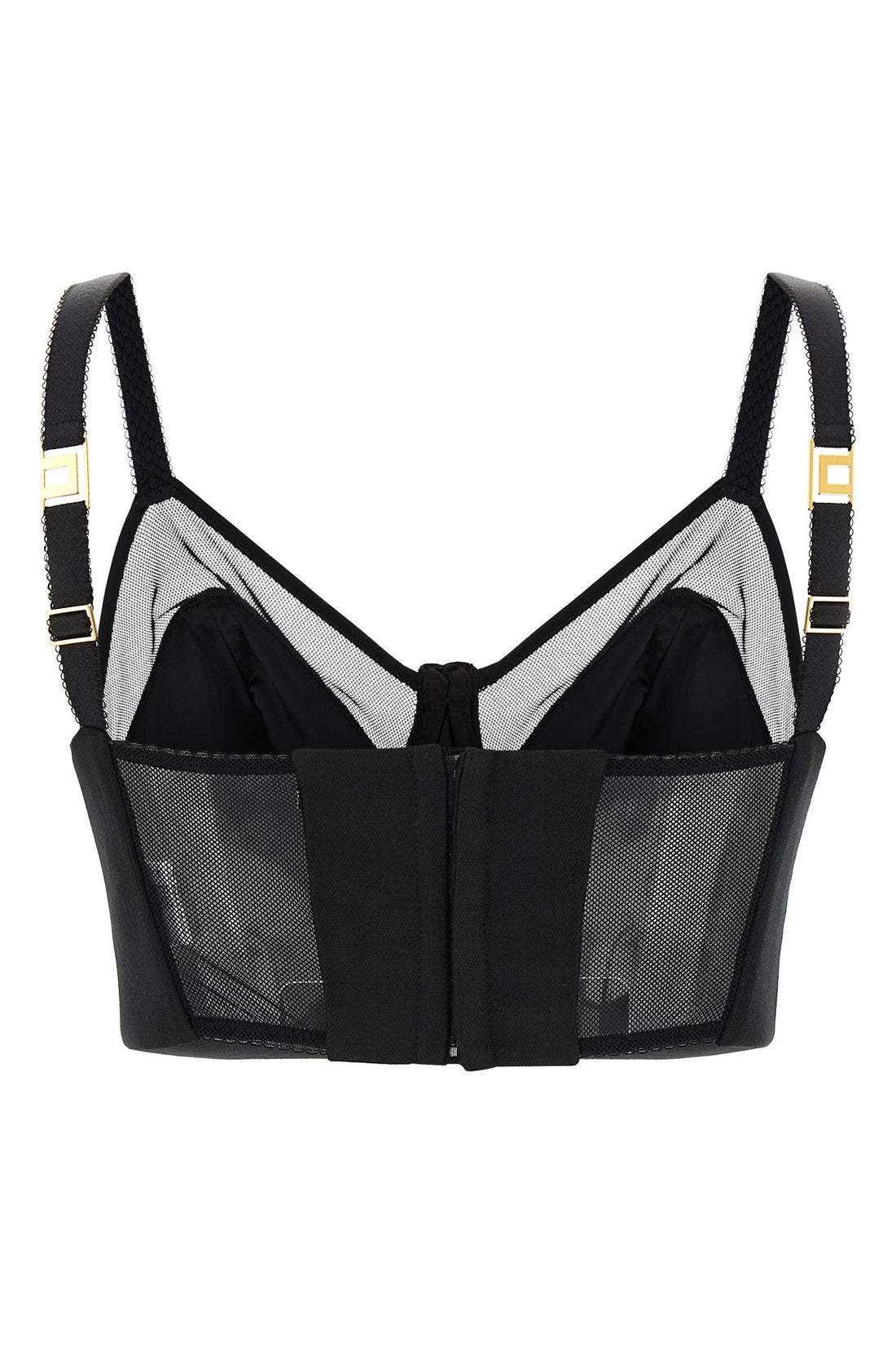 ELISABETTA FRANCHI 44 elisabetta franchis bustier crop top defines the silhouette through a cool wool