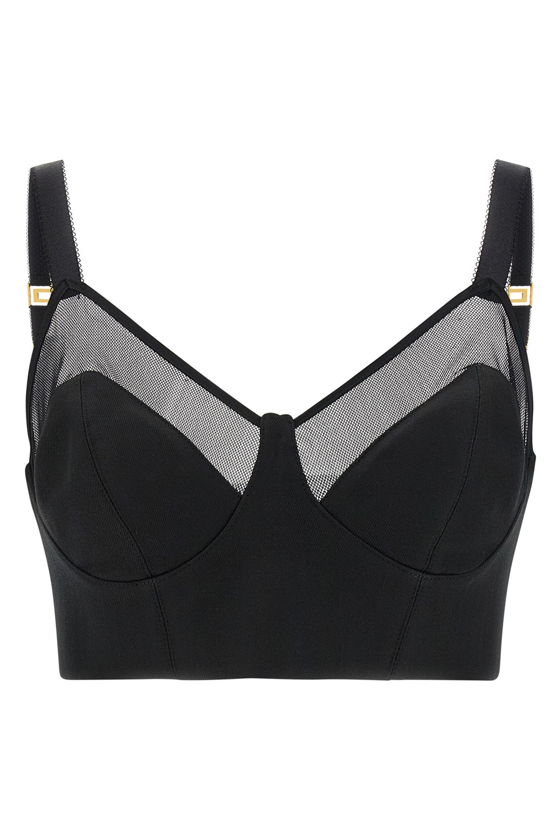 ELISABETTA FRANCHI 44 elisabetta franchis bustier crop top defines the silhouette through a cool wool