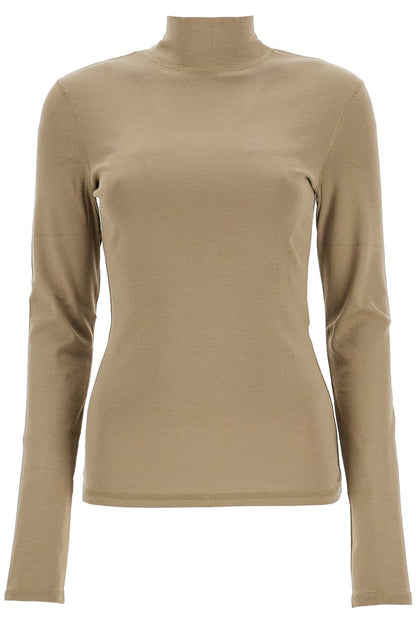 lightweight jersey top with turtle neck