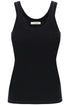 ribbed sleeveless top with