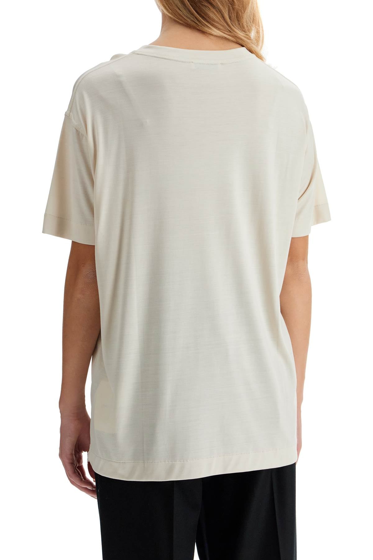 silk crewneck t-shirt