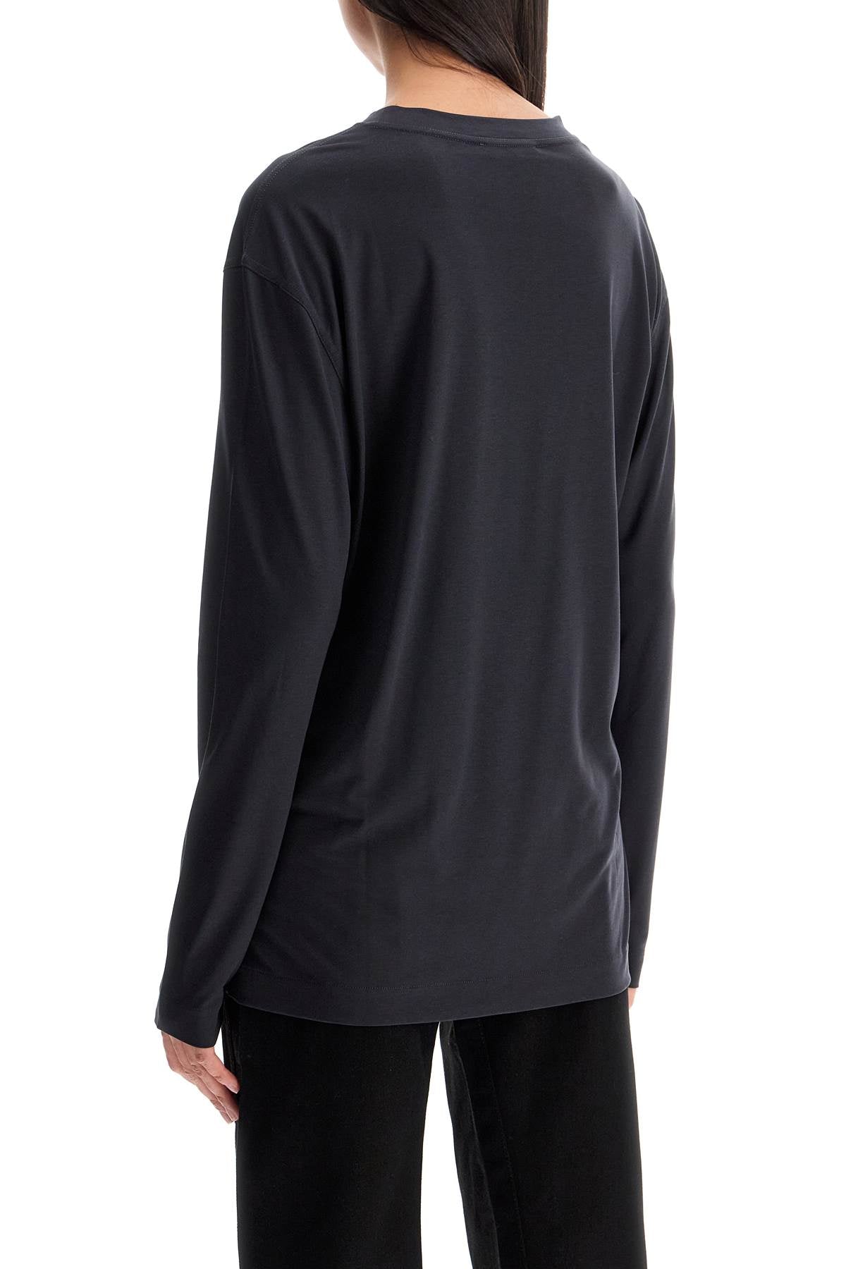 long-sleeved silk t-shirt for