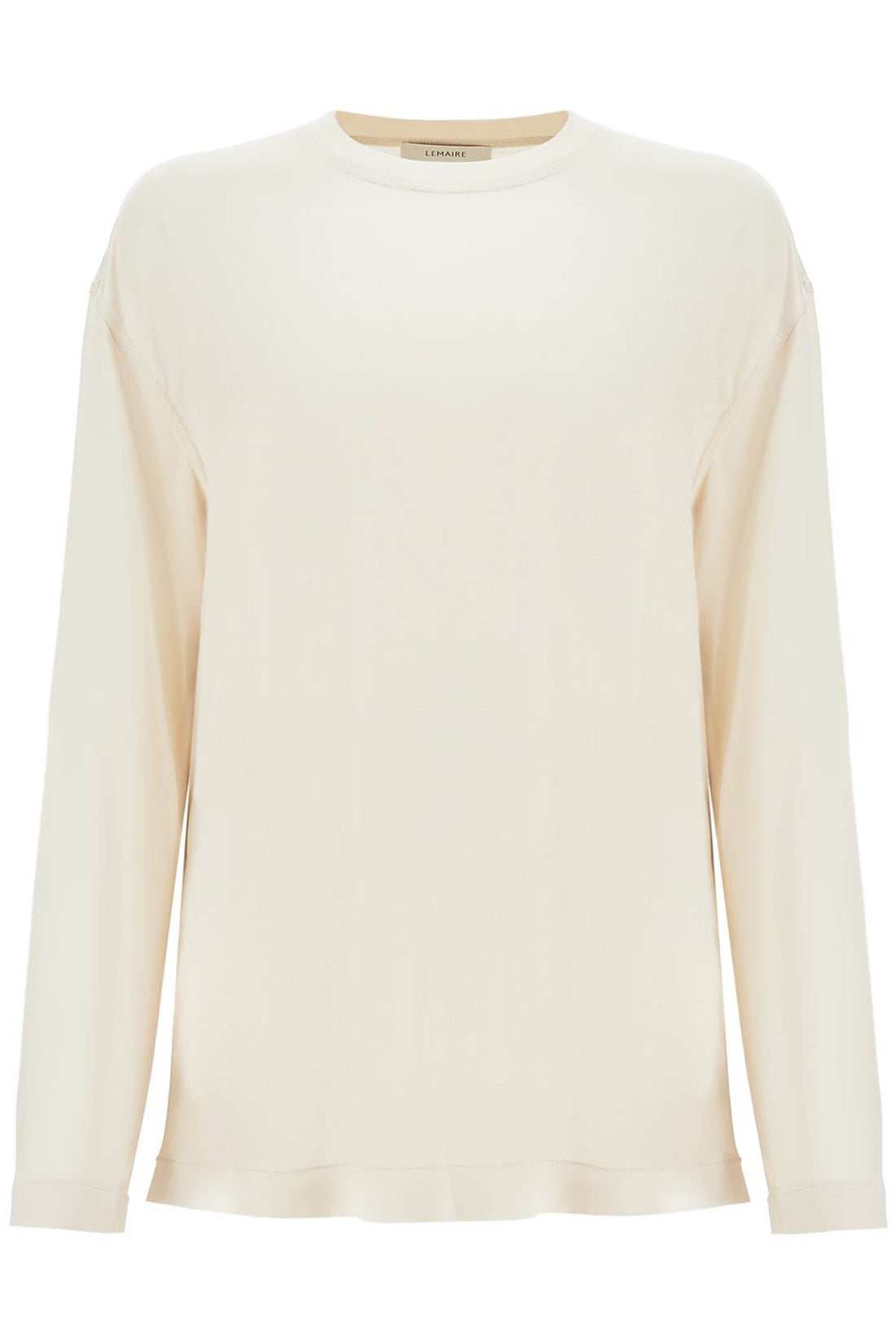 long-sleeved silk t-shirt for