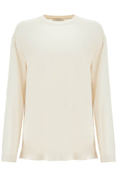 long-sleeved silk t-shirt for