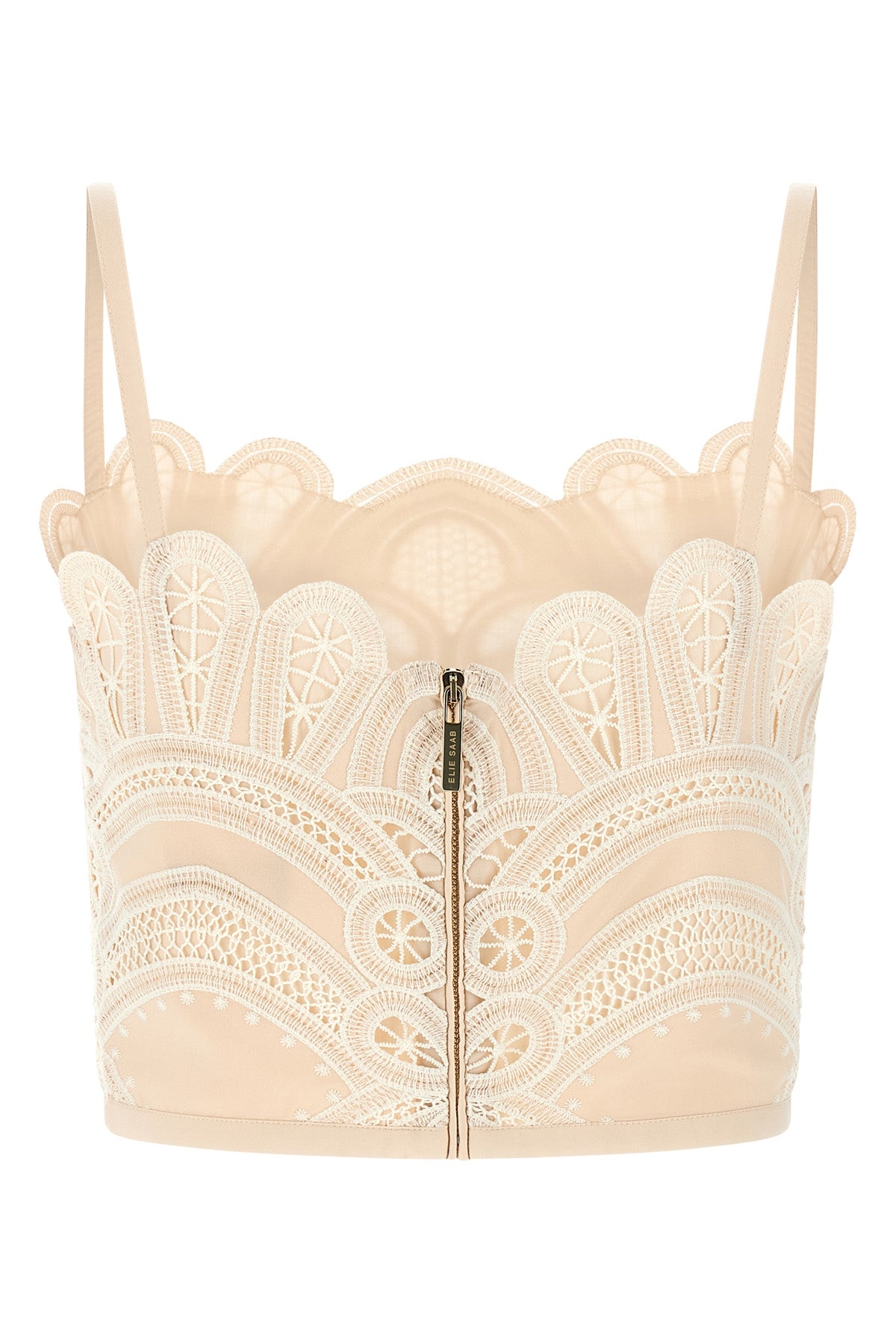 the elie saab bralette redefines the codes of corsetry through a delicate macram