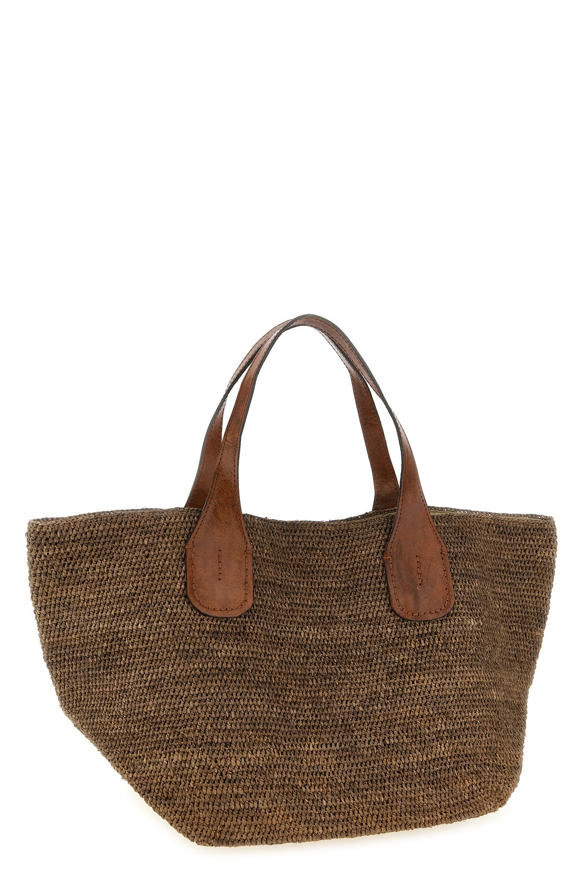 tokyo ii braided raffia shopping bag