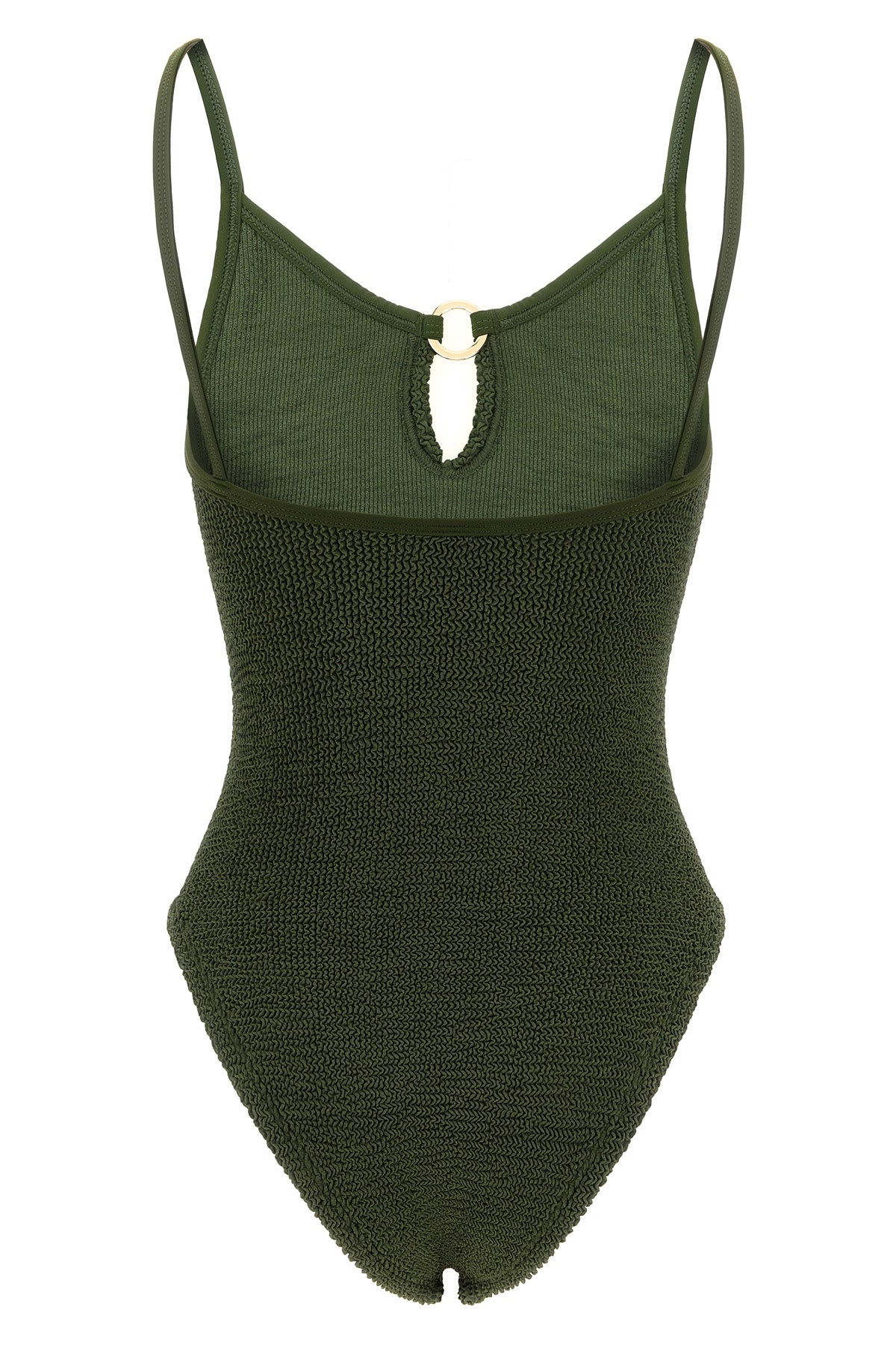 the hunza g toni one-piece swimsuit stands out for a construction that enhances