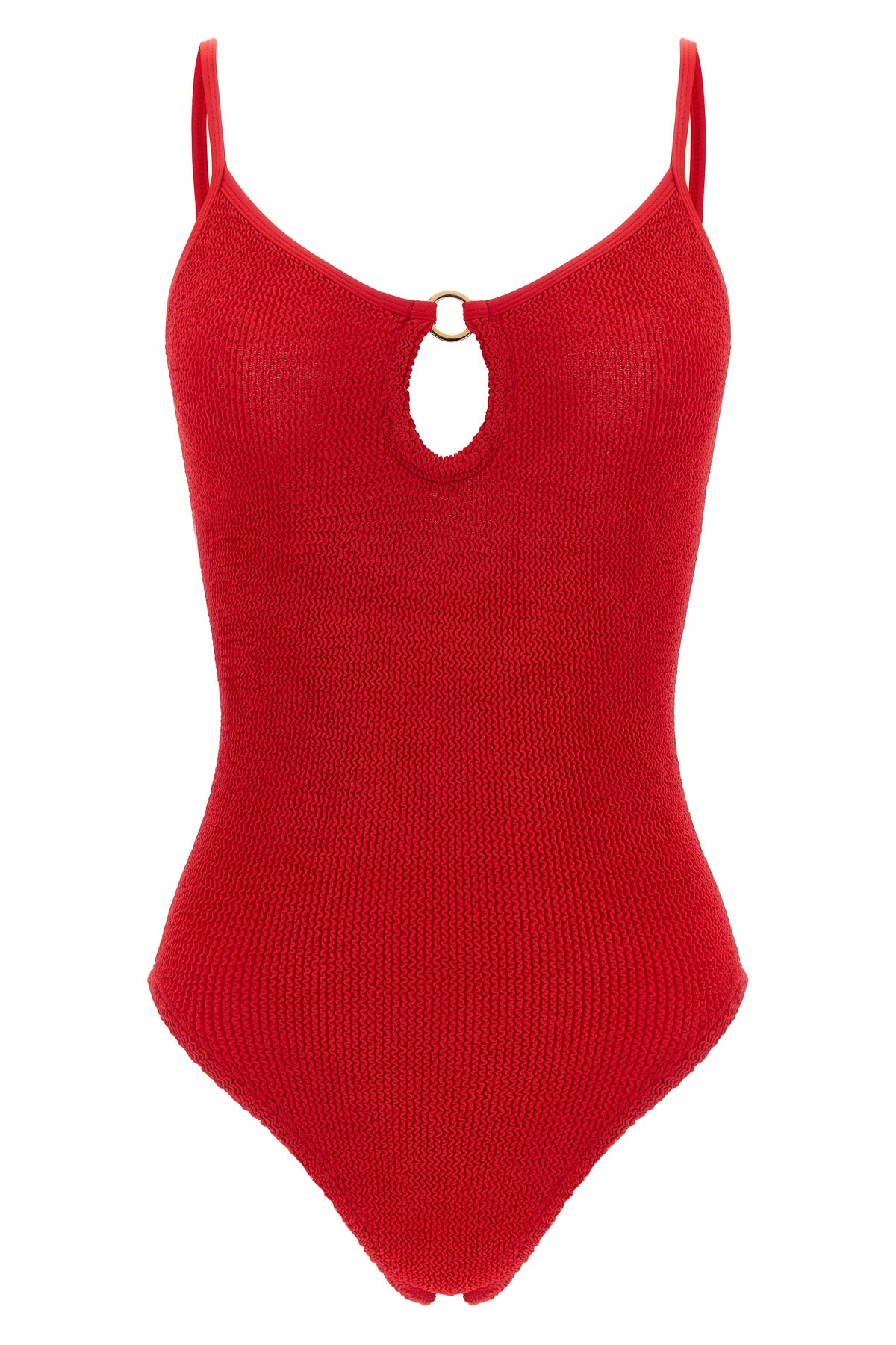 the toni one-piece swimsuit by hunza g defines contemporary beachwear through a