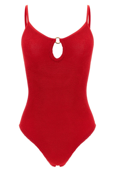 the toni one-piece swimsuit by hunza g defines contemporary beachwear through a