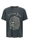 skeleton beach grit used-effect cotton  t-shirt