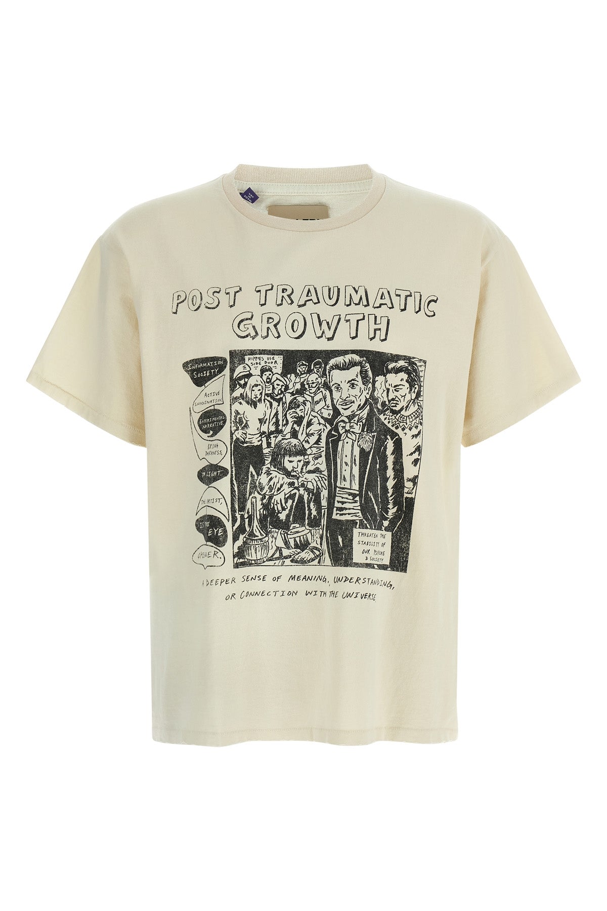 ptg used-effect cotton t-shirt