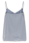 lingerie top in silk-effect fabric
