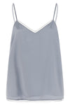 lingerie top in silk-effect fabric