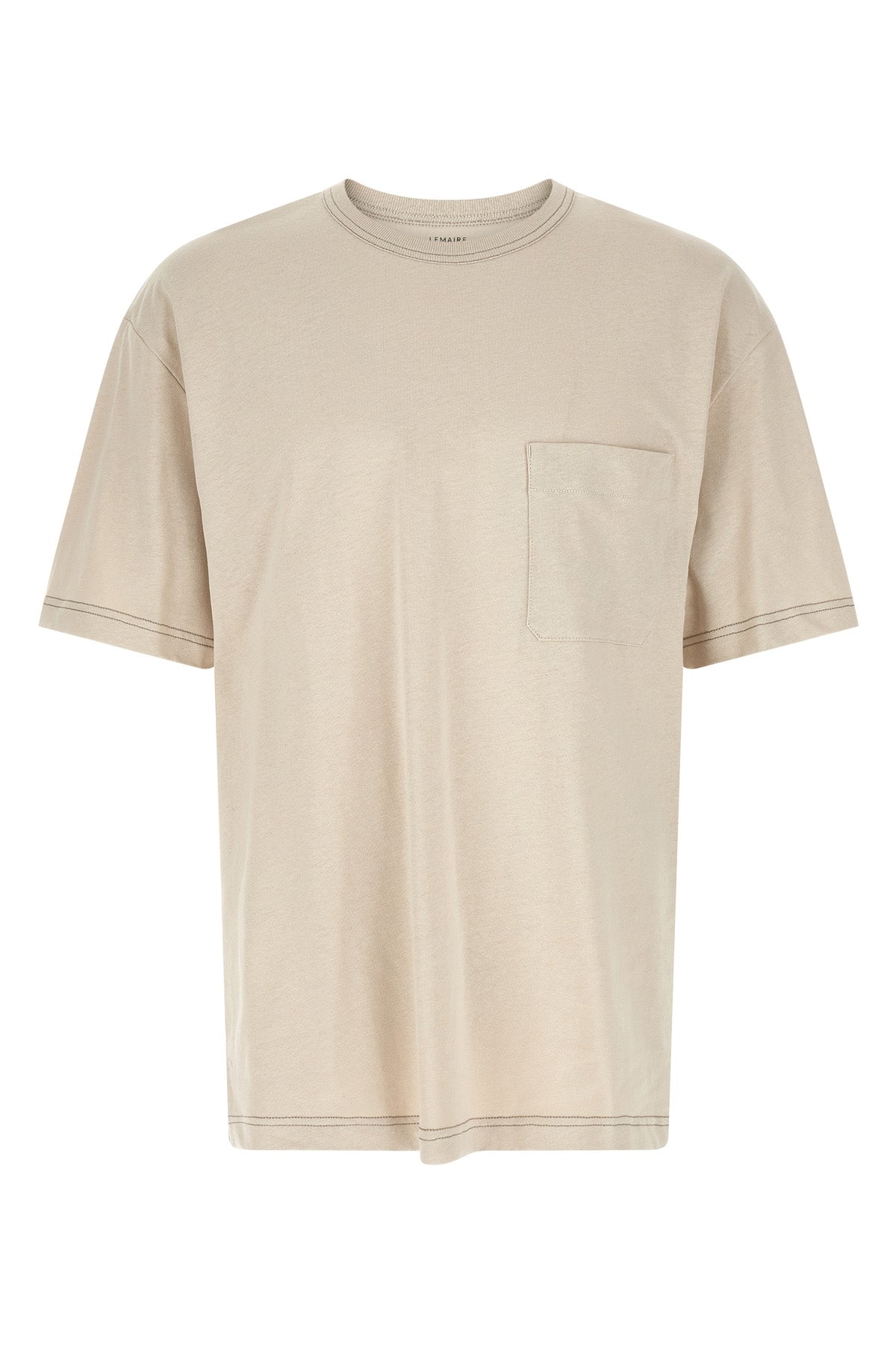 boxy cotton and linen blend t-shirt