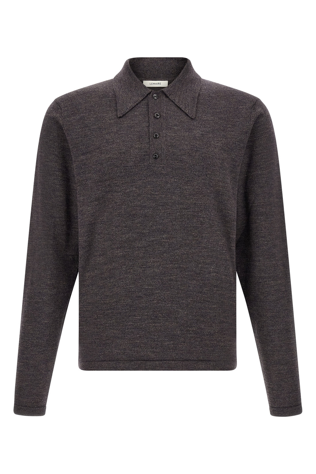 LEMAIRE L the long-sleeved lemaire knitted polo shirt