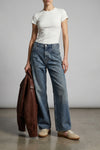 taomi ribbed cotton jersey t-shirt