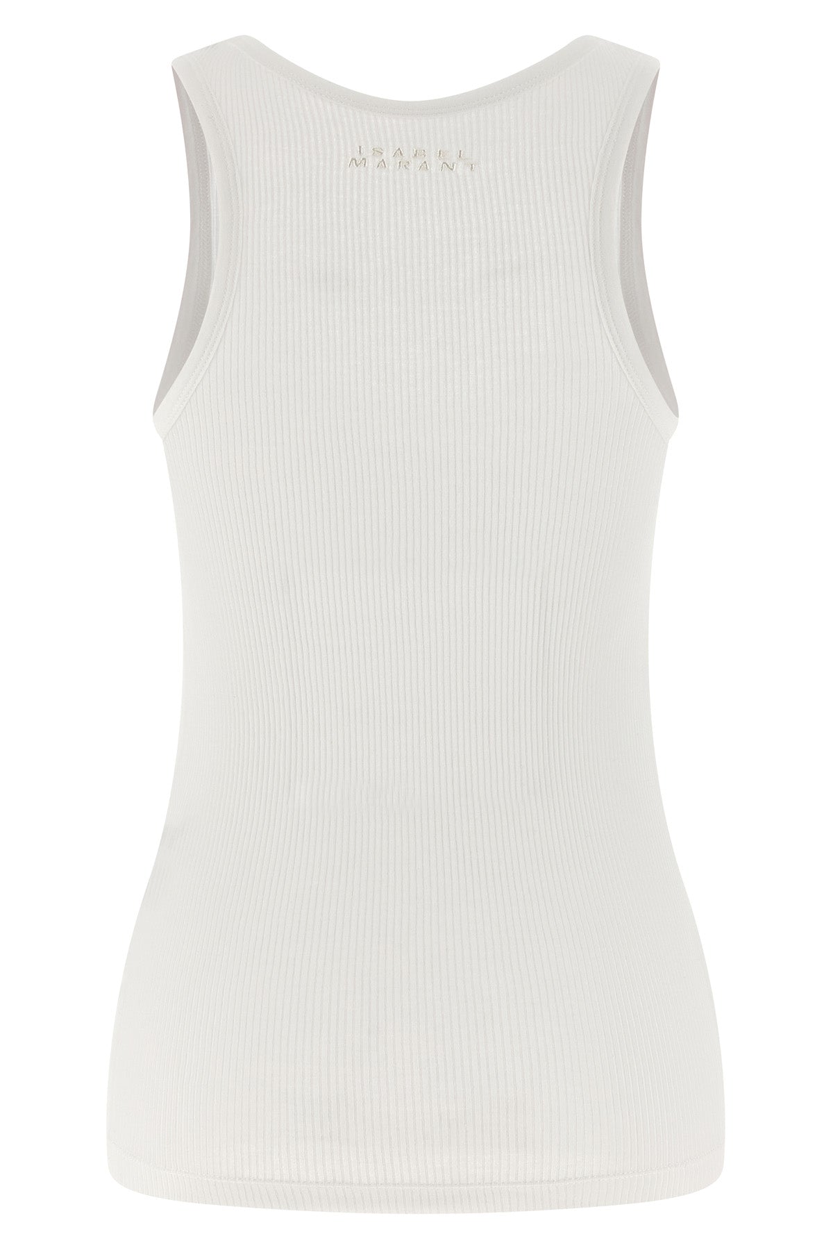 thea tank top in ribbed stretch cotton jersey