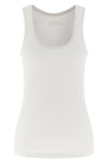 thea tank top in ribbed stretch cotton jersey